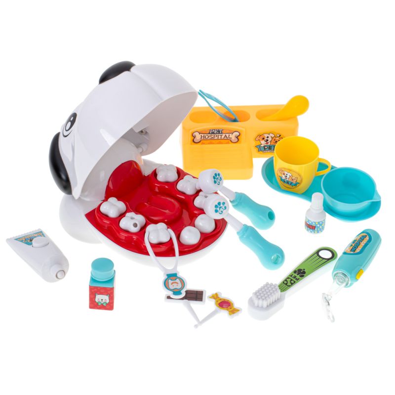 Chory ząbek dentysta zwierząt pies piesek zabawa wylecz zęba nauka weterynarz - obrazek 7