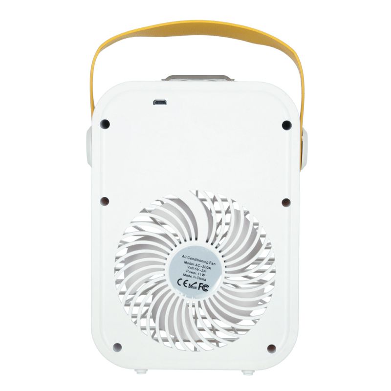 Klimator przenośny klimatyzer biurkowy mini klimatyzator na wodę 3w1 USB LED - obrazek 5