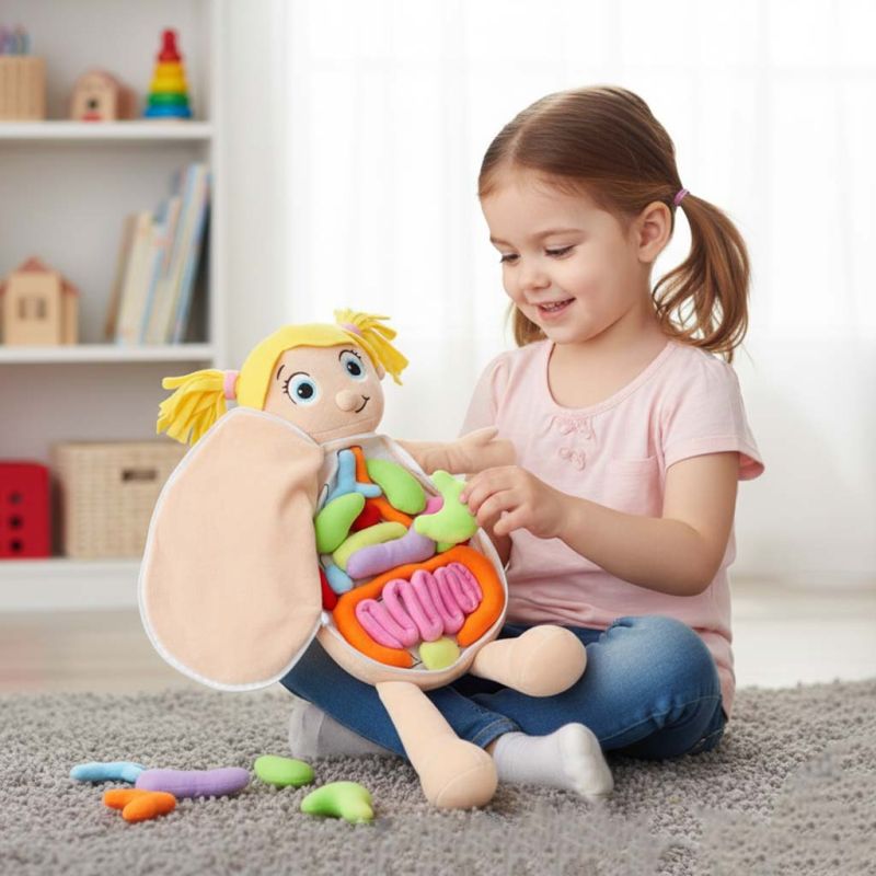 Lalka maskotka nauka anatomii dziewczynka - obrazek 11