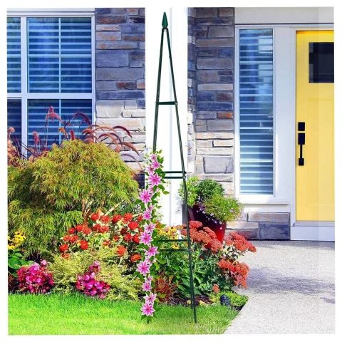 Pergola podpora LUARO ogrodowa na kwiaty stojak na róże pnące piramida metalowa