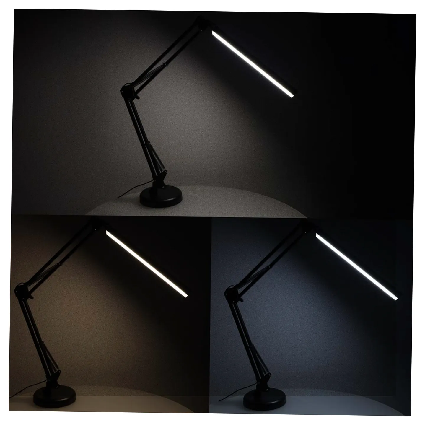 Lampka na biurko biurkowa LED USB obrotowy wysięgnik 2 sposoby mocowania - obrazek 12