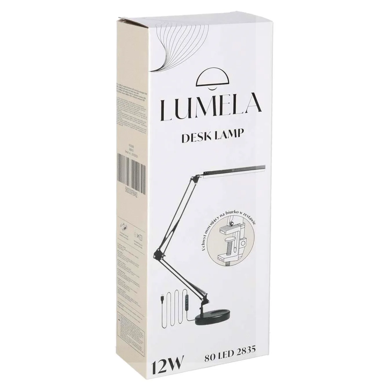 Lampka na biurko biurkowa LED USB obrotowy wysięgnik 2 sposoby mocowania - obrazek 15