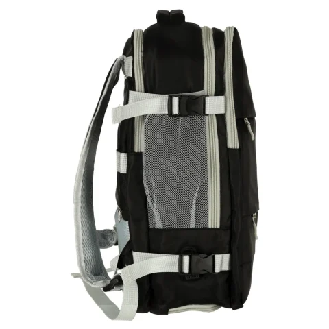 Plecak podróżny bagaż podręczny RYANAIR WIZZAIR USB czarny