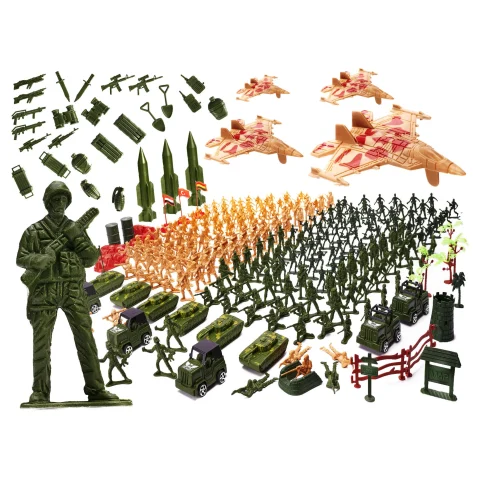 Żołnierzyki baza wojskowa figurki zestaw 307el.