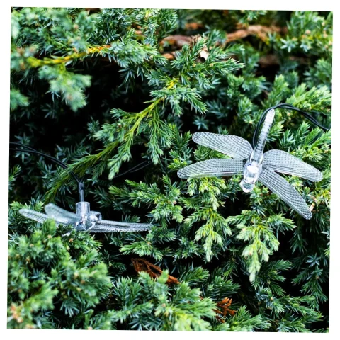 Lampki ogrodowe solarne ważki 6