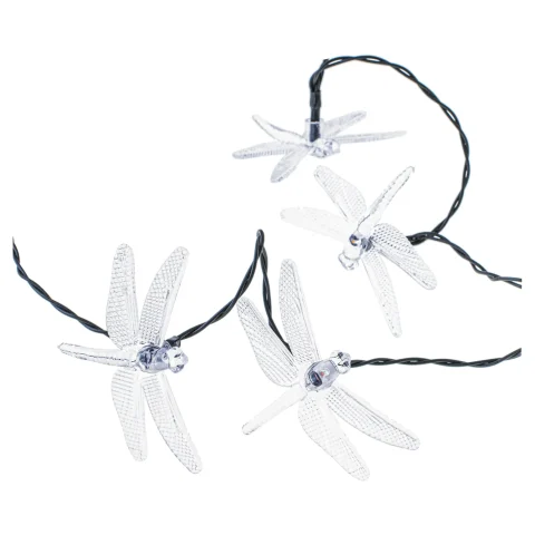 Lampki ogrodowe solarne ważki 6