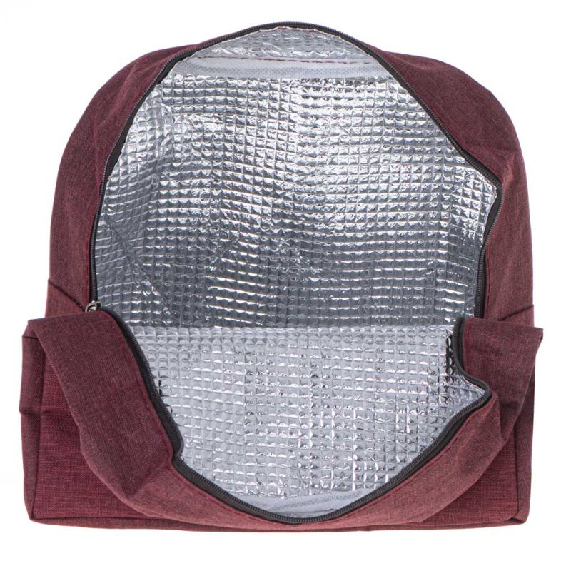 Torba termiczna na lunch jedzenie śniadaniowa izolacyjna czerwona - obrazek 5