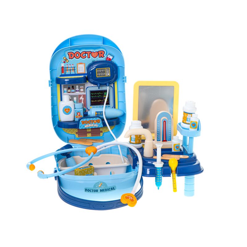 Zestaw lekarza z akcesoriami w walizce 34el. + stolik - obrazek 3