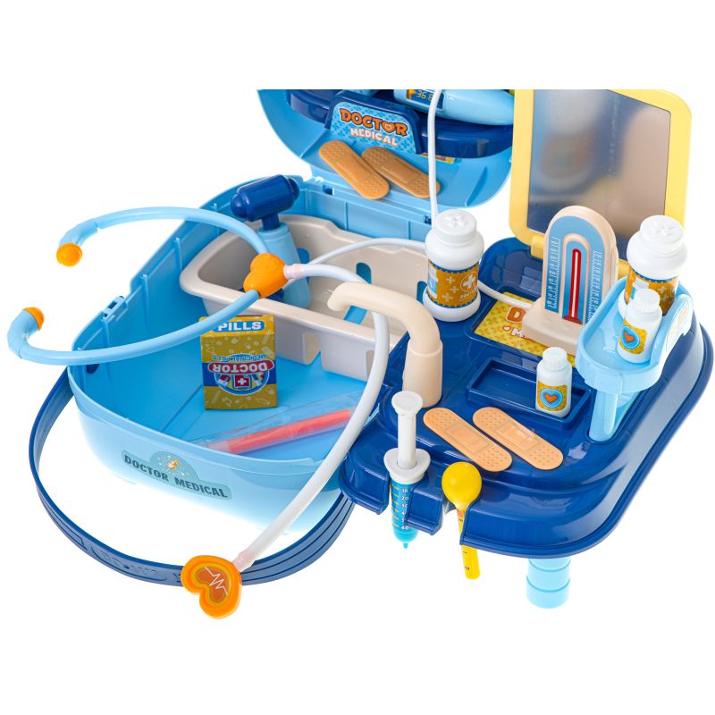 Zestaw lekarza z akcesoriami w walizce 34el. + stolik - obrazek 7