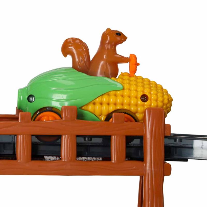 Tor wyścigowy samochodowy magnetyczny 1 pojazd świecący 153 elementy - obrazek 15