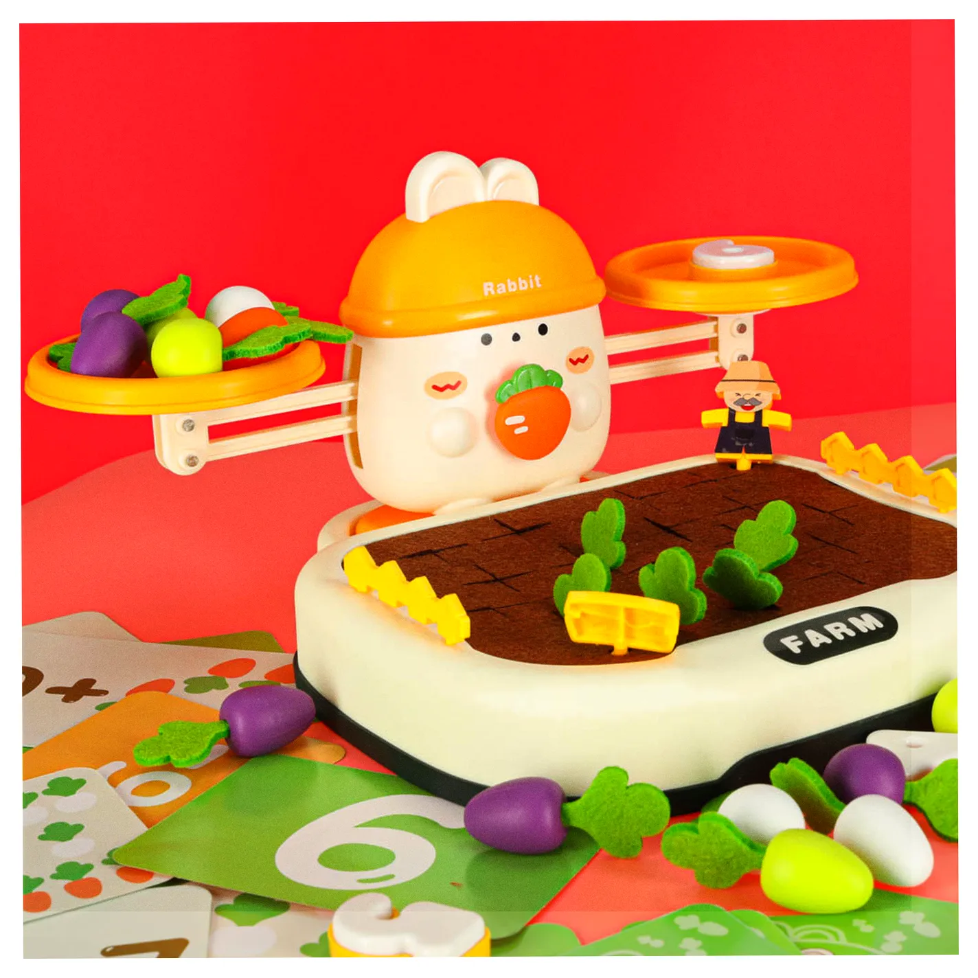 Gra planszowa zręcznościowa marchewkowe pole familijna gra dla dzieci - obrazek 14