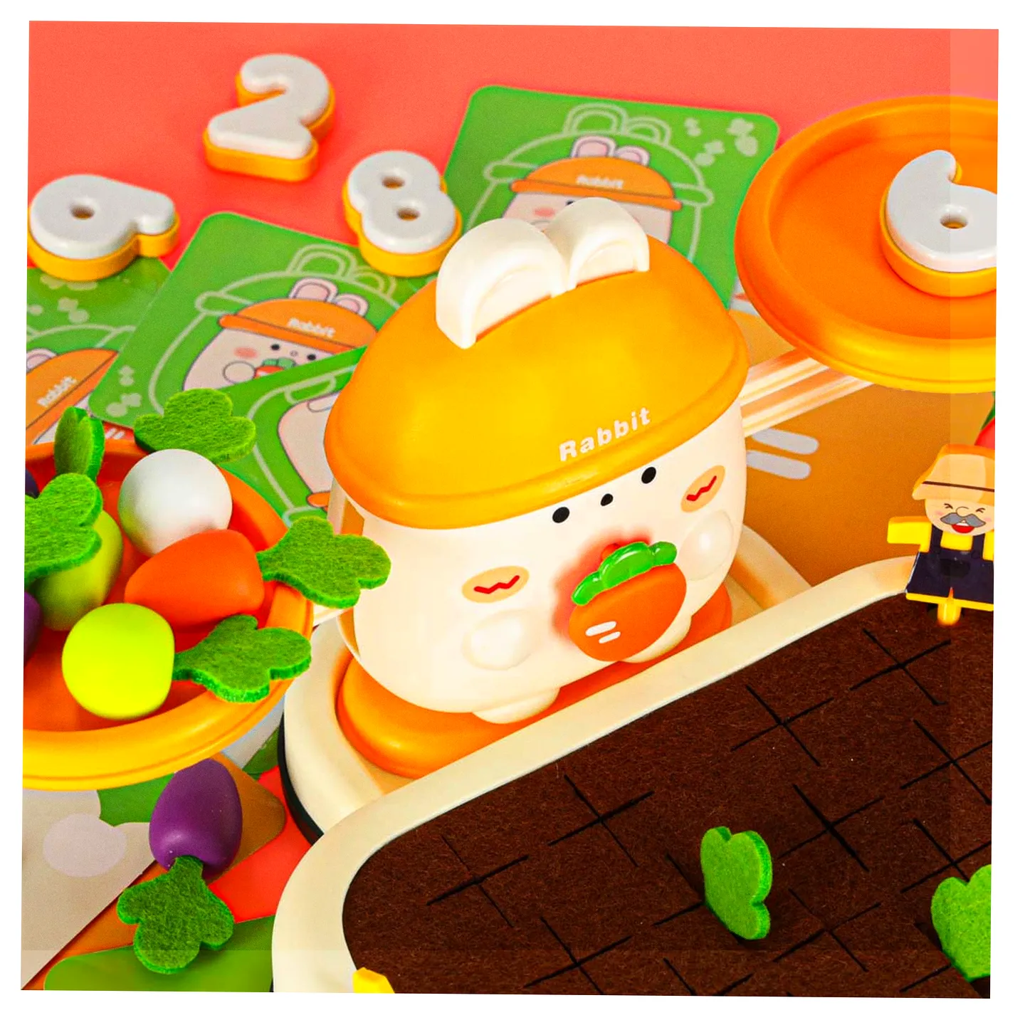 Gra planszowa zręcznościowa marchewkowe pole familijna gra dla dzieci - obrazek 15