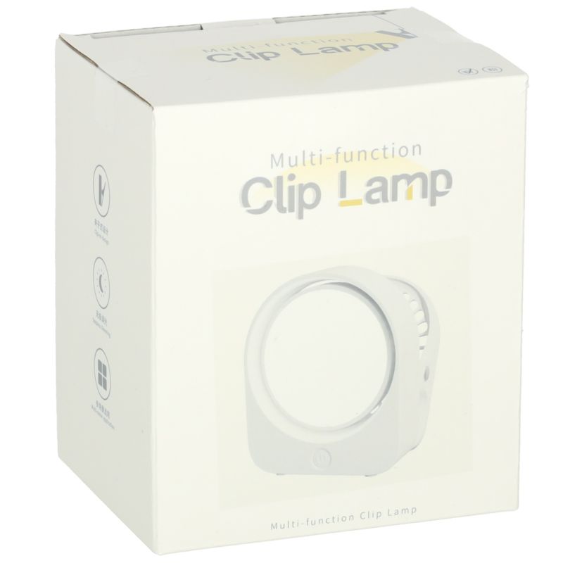 Lampka nocna z klipsem bezprzewodowa biurkowa do czytania biała - obrazek 11