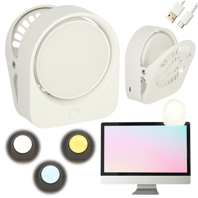 Lampka nocna z klipsem bezprzewodowa biurkowa do czytania biała - obrazek 13