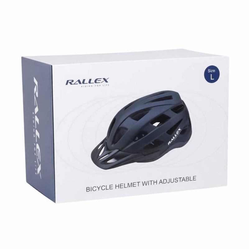 Kask rowerowy na rower RALLEX damski męski regulowany czarny L 58-62cm - obrazek 10