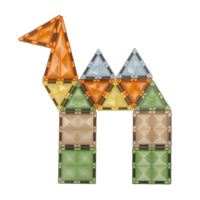 Klocki magnetyczne konstrukcyjne świecące zwierzęta 90 elementów - obrazek 9