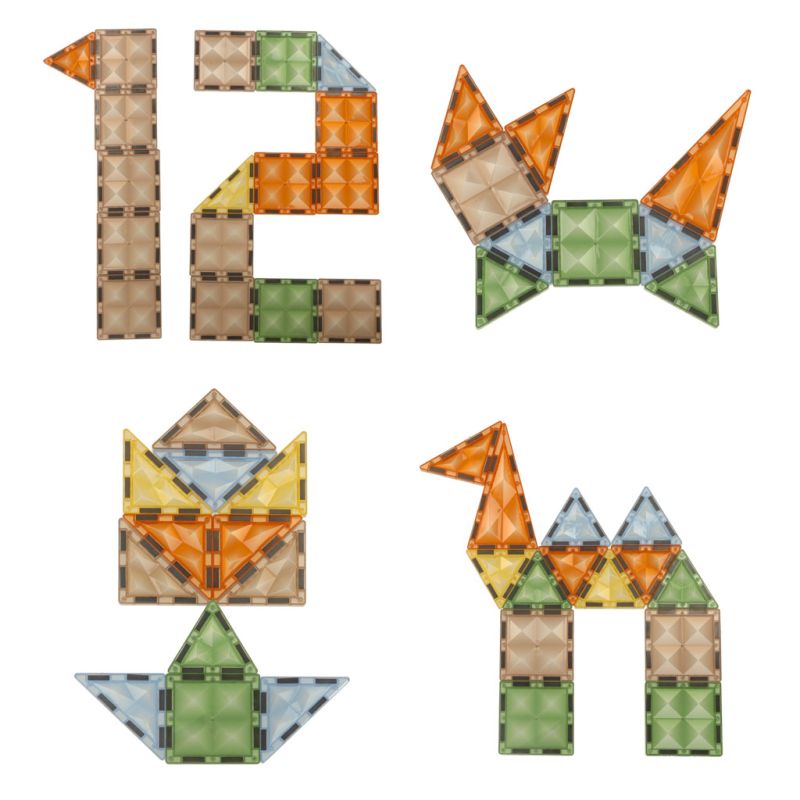 Klocki magnetyczne konstrukcyjne świecące zwierzęta 90 elementów - obrazek 10