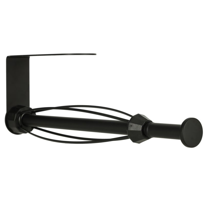 Wieszak uchwyt na ręcznik papierowy kuchenny obrotowy loft czarny - obrazek 2