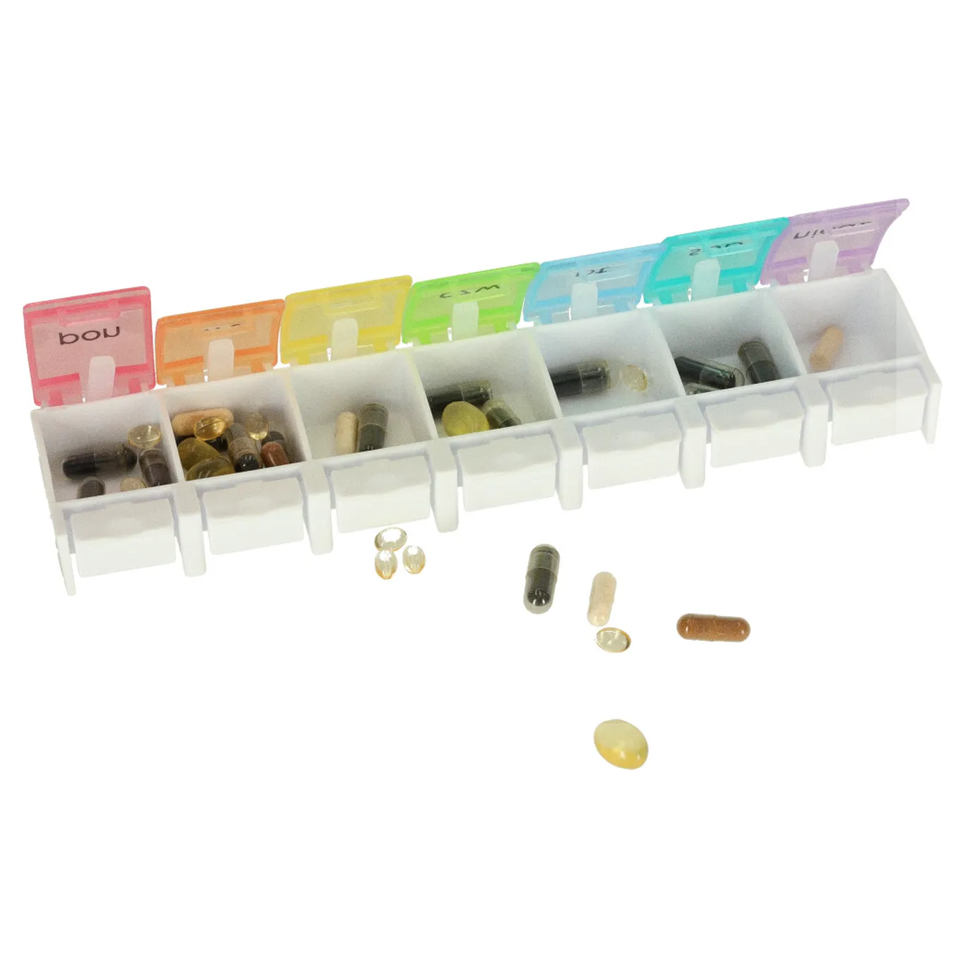 Pojemnik organizer na tabletki leki tygodniowy 7dni PL - obrazek 6