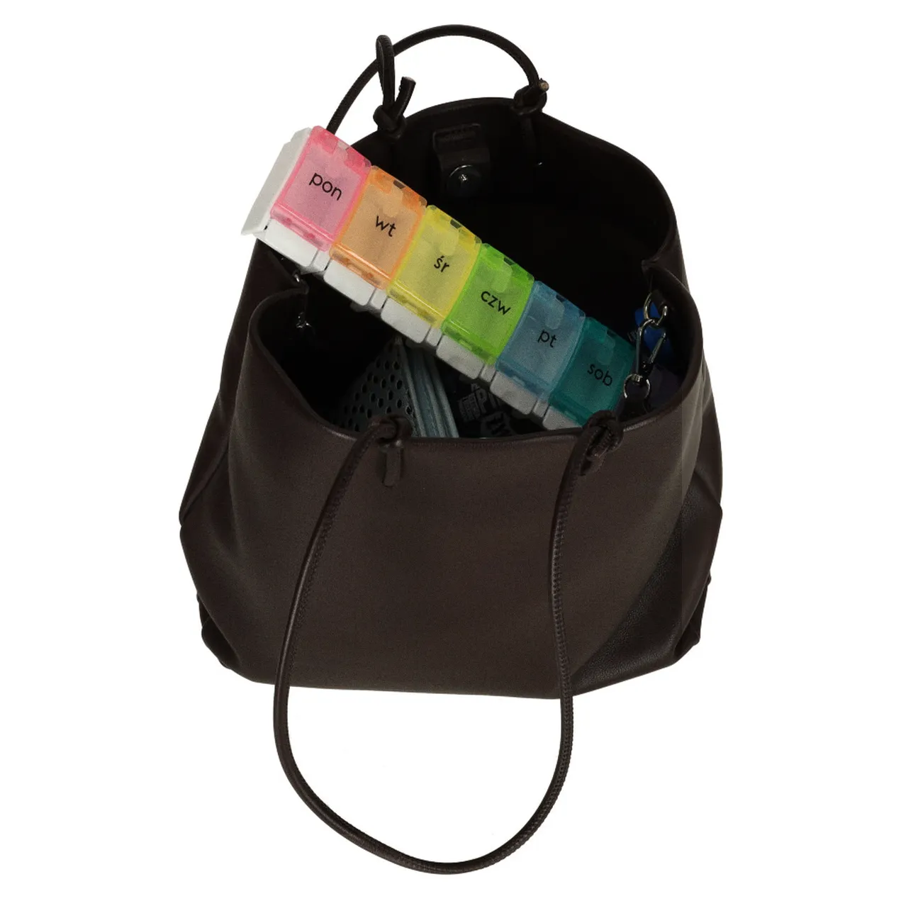 Pojemnik organizer na tabletki leki tygodniowy 7dni PL - obrazek 8