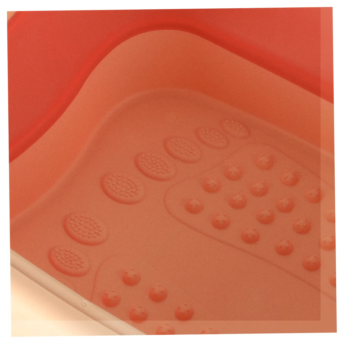 Miska do masażu mycia stóp nóg silikonowa składana wiadro z wypustkami - obrazek 5