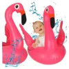 Kółko do pływania dla niemowląt koło pontonik dla dzieci dmuchany z siedziskiem flaming max 15kg 1-3lata