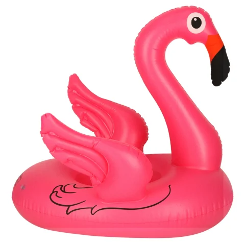 Kółko do pływania dla niemowląt koło pontonik dla dzieci dmuchany z siedziskiem flaming max 15kg 1-3lata