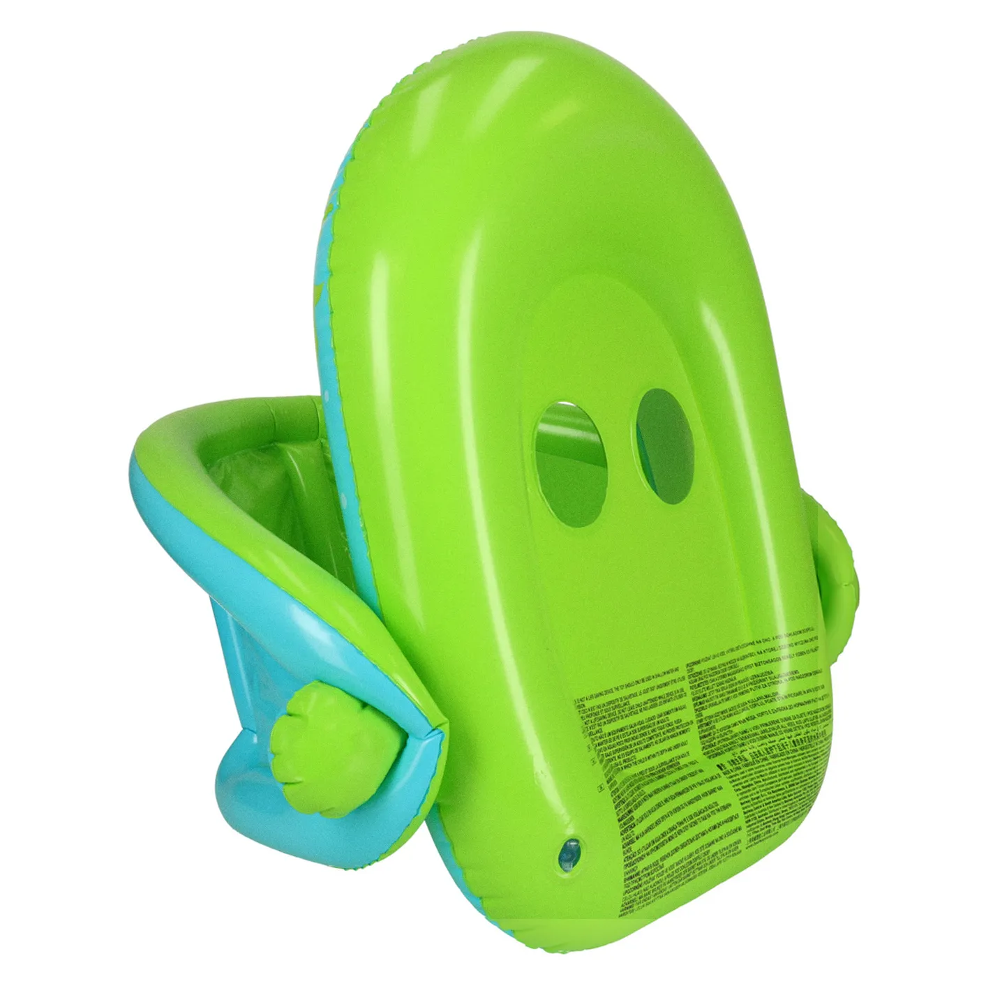 Kółko do pływania koło dmuchane dla niemowląt pontonik z daszkiem BESTWAY 34091 zielone - obrazek 7