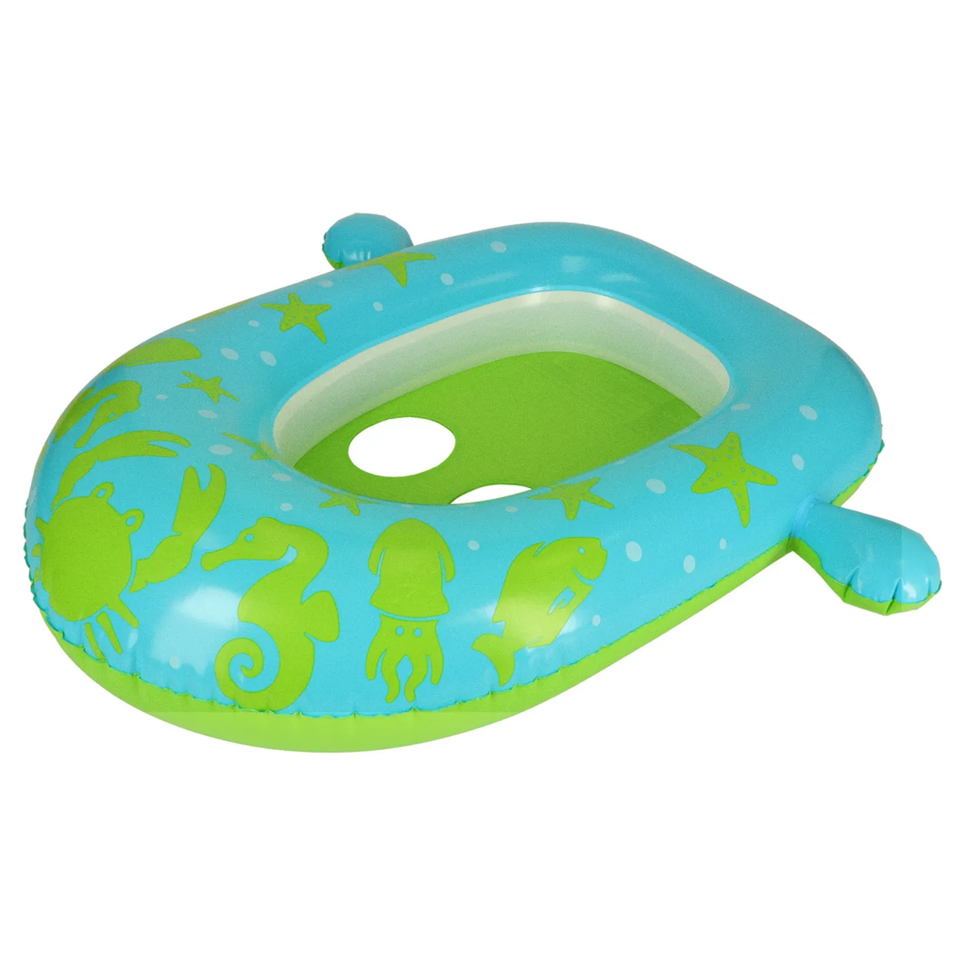Kółko do pływania koło dmuchane dla niemowląt pontonik z daszkiem BESTWAY 34091 zielone - obrazek 8