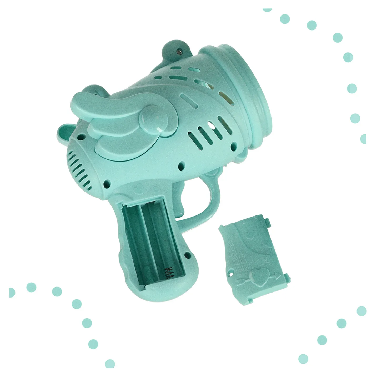 Pistolet do baniek mydlanych bańki mydlane ze skrzydłami niebieski - obrazek 7