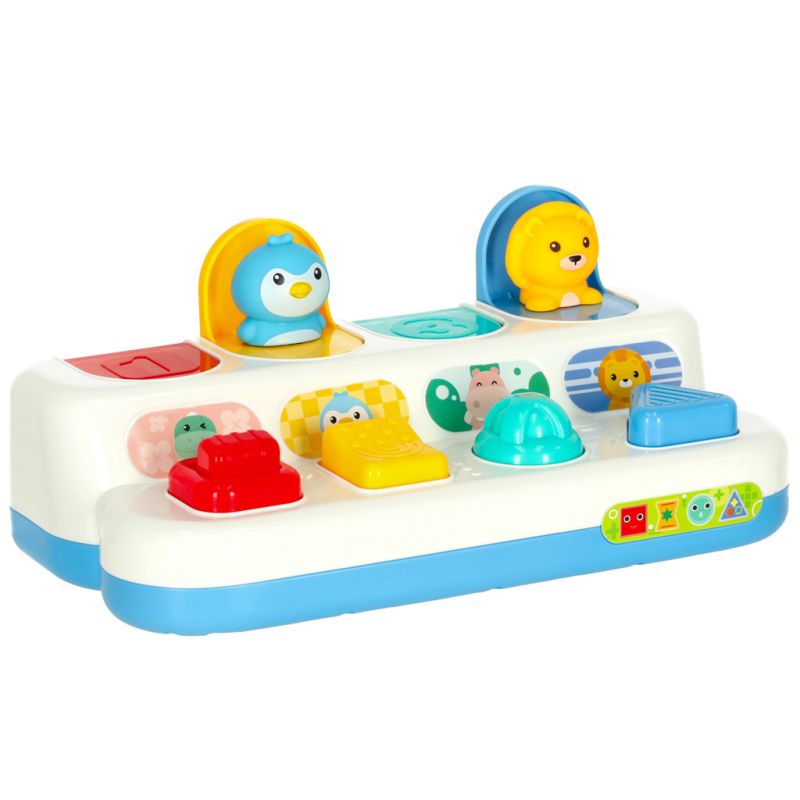 Gra zręcznościowa edukacyjna montessori wbijak wyskakujące zwierzątka POP-UP - obrazek 3