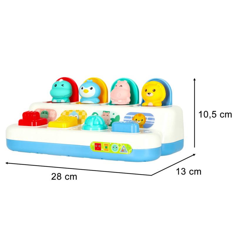 Gra zręcznościowa edukacyjna montessori wbijak wyskakujące zwierzątka POP-UP - obrazek 7