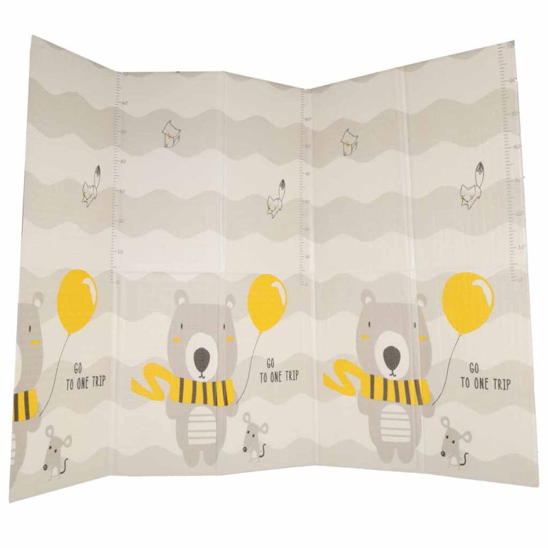 Mata edukacyjna piankowa dwustronna składana 150x200cm drzewa misie - obrazek 5