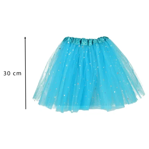 Kostium strój karnawałowy przebranie Jednorożec opaska+ spódniczka niebieski 3-6lat