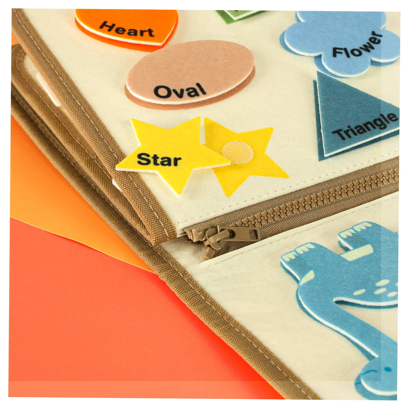 Tablica manipulacyjna sensoryczna montessori walizka dinozaury - obrazek 16