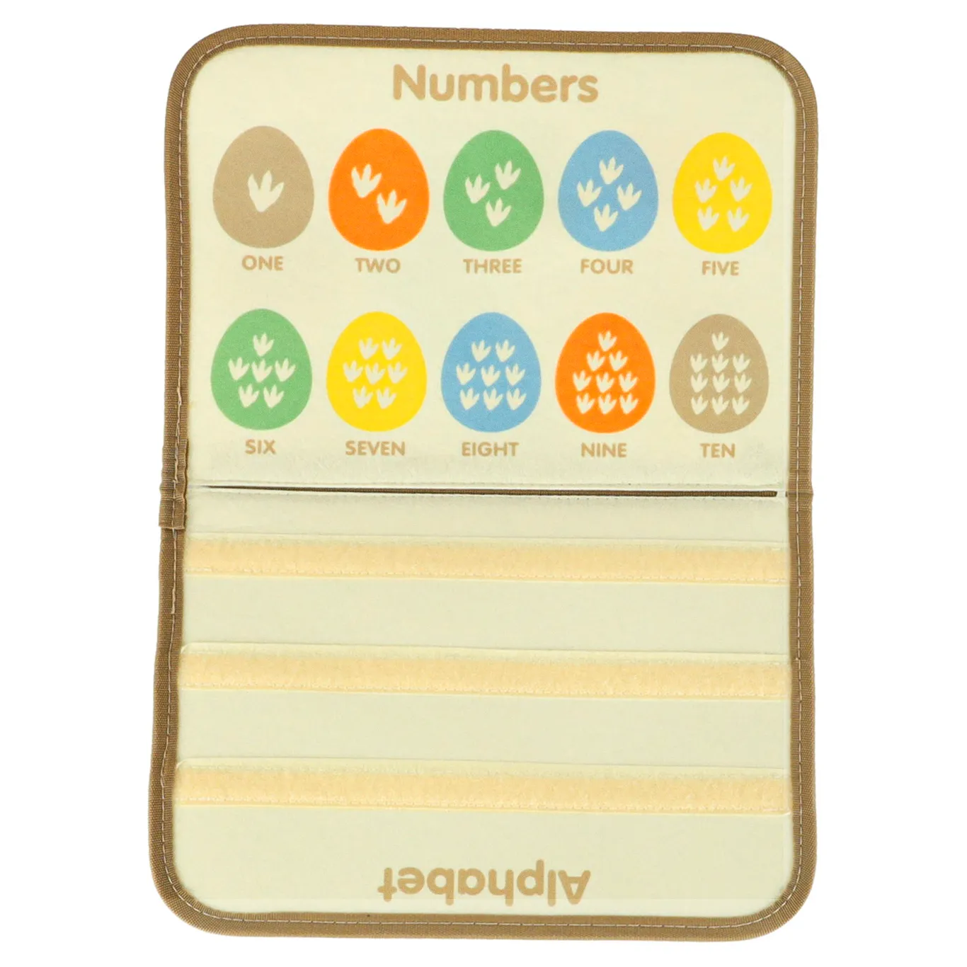 Tablica manipulacyjna sensoryczna montessori walizka dinozaury - obrazek 6