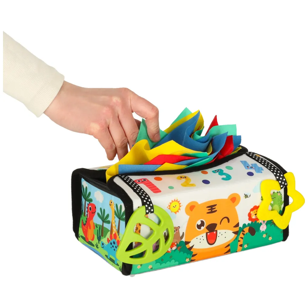 Sorter pudełko z chusteczkami sensoryczne montessori mata 2w1 - obrazek 11
