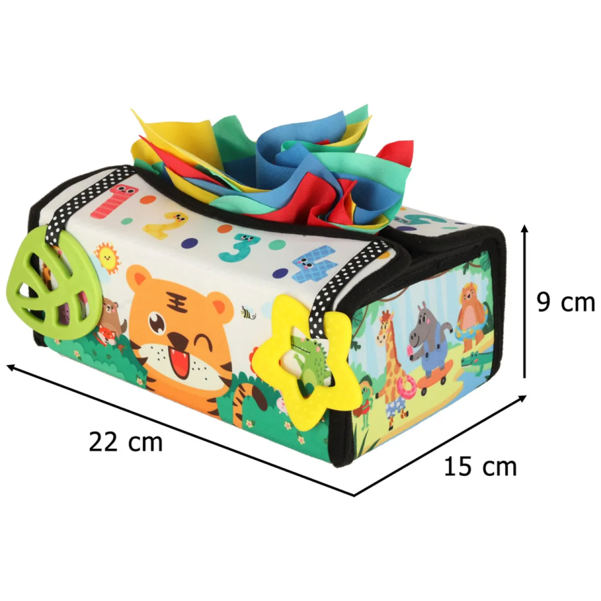 Sorter pudełko z chusteczkami sensoryczne montessori mata 2w1 - obrazek 16