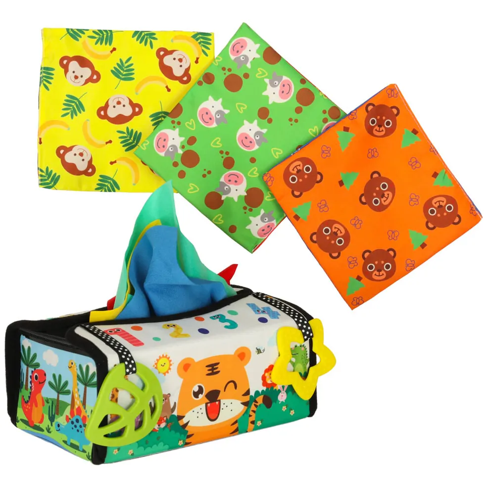 Sorter pudełko z chusteczkami sensoryczne montessori mata 2w1 - obrazek 4