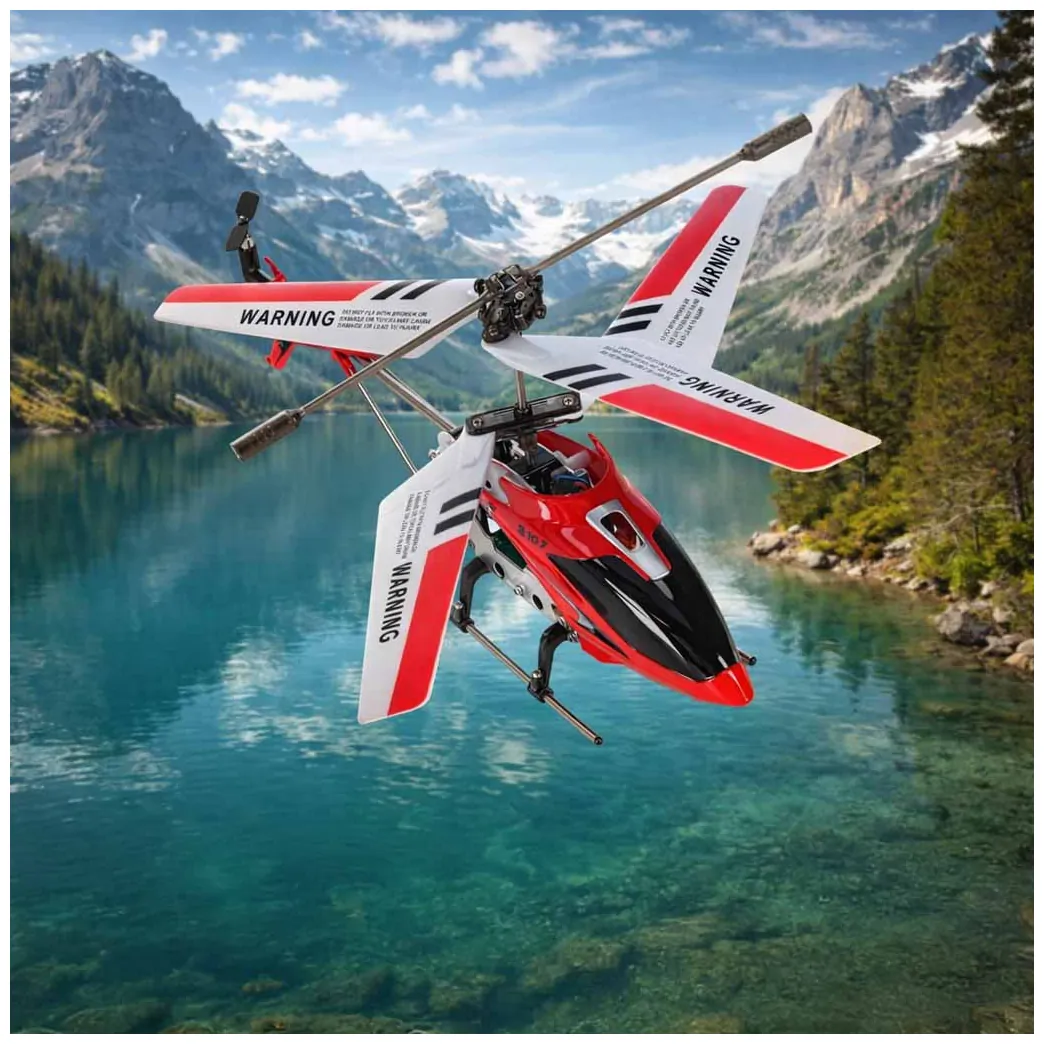 Helikopter zdalnie sterowany na pilota RC SYMA S107G czerwony - obrazek 12