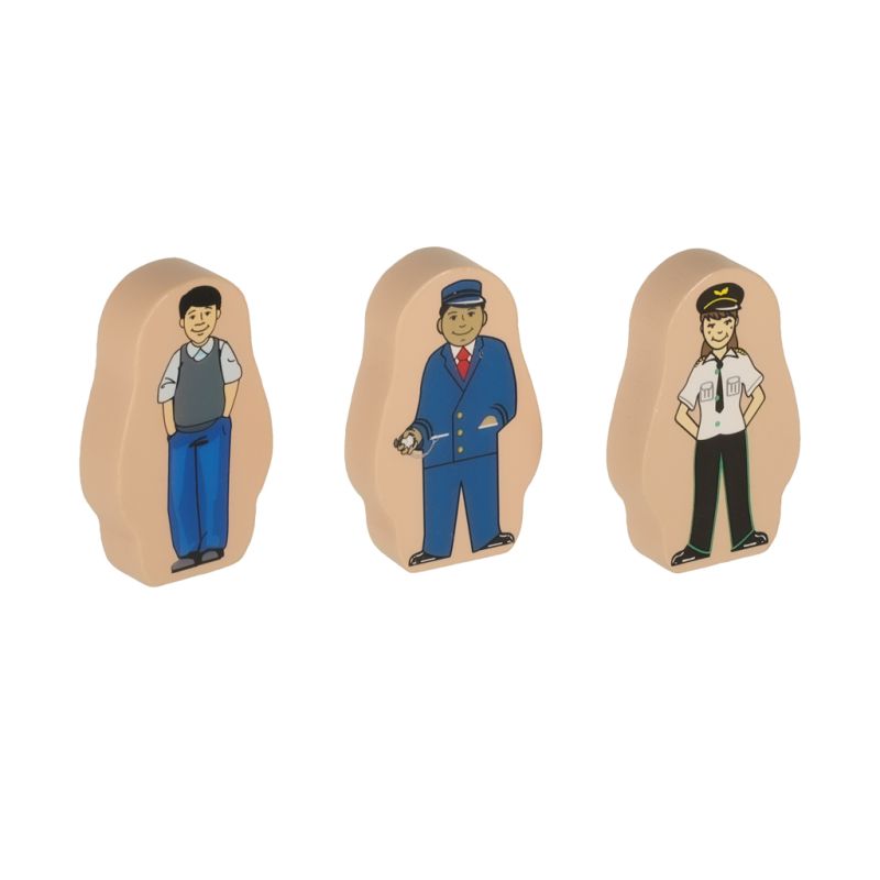 Kolejka drewniana pociąg lokomotywa miasto 69 elementów - obrazek 7