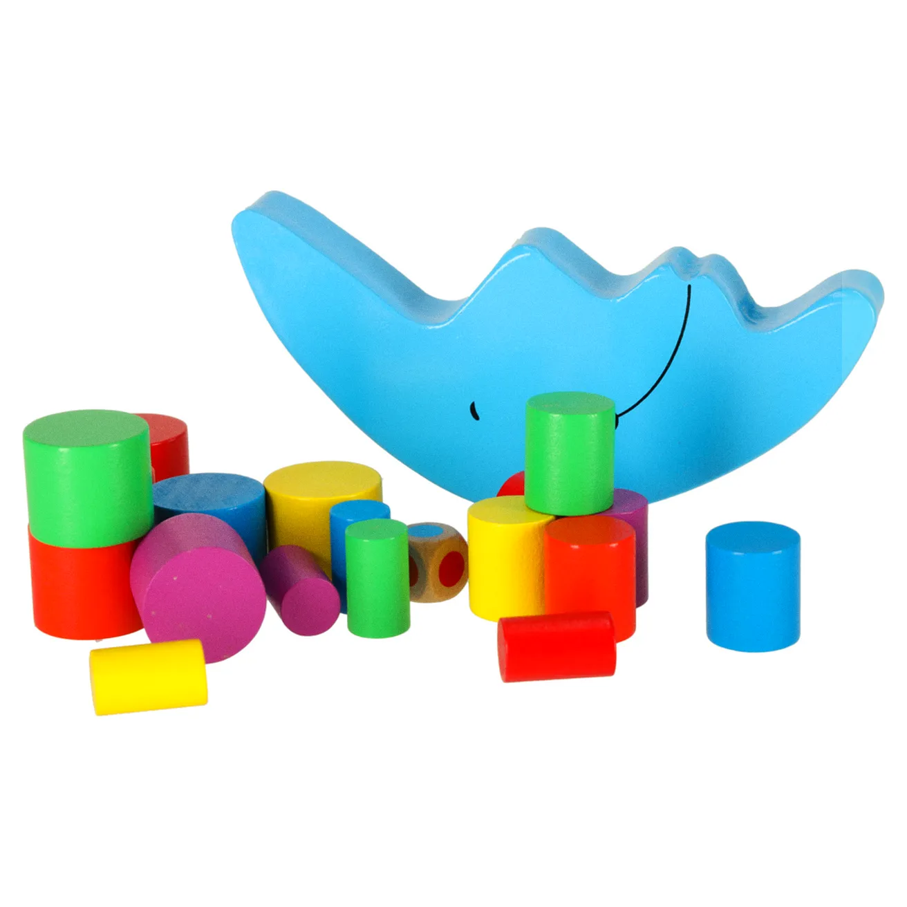 Gra zręcznościowa montessori układanka balansująca klocki drewniane księżyc - obrazek 5