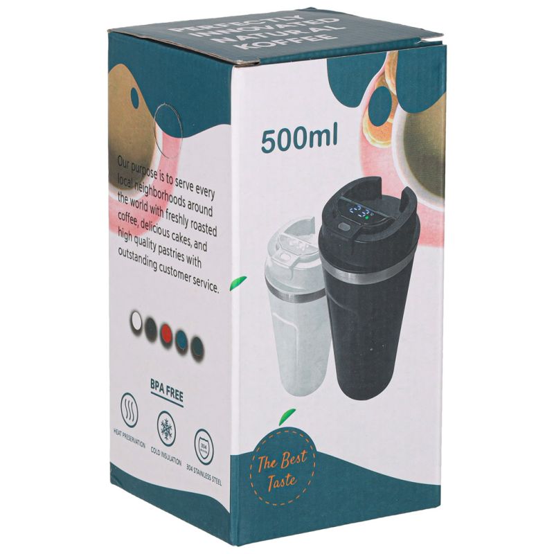 Smart kubek podróżny z wyświetlaczem LED czarny 500ml - obrazek 12