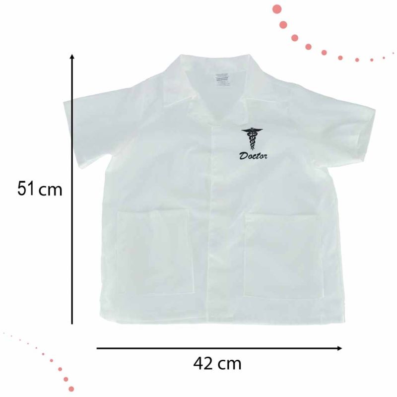 Kostium strój karnawałowy przebranie lekarz strój doktora kitel lekarski zestaw 3-8 lat - obrazek 7
