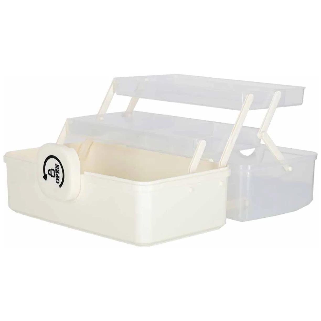 Organizer na leki pojemnik pudełko kasetka apteczka duży XL na zamek skrzynka 29x19x15,5 cm - obrazek 4
