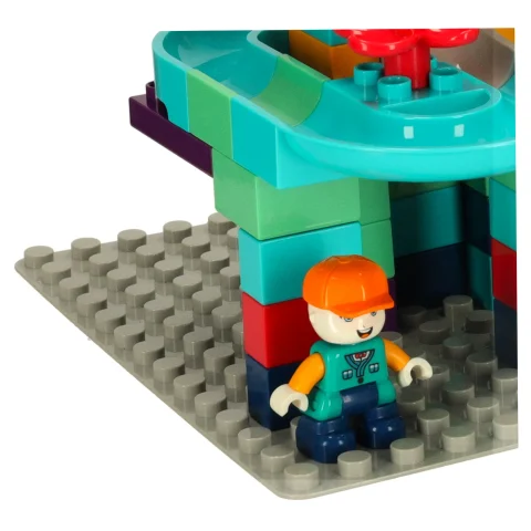 Klocki konstrukcyjne tor kulkowy 147 el. Bibi-inn