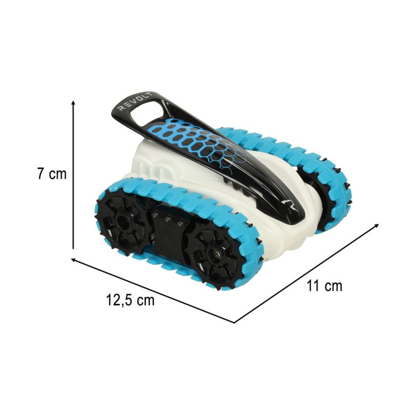 Samochód zdalnie sterowany pojazd gąsiennicowy RC REVOLT TG1006 High-Performance Track Racer 2.4GHz LED Off-Road Zasięg do 40m niebieski - obrazek 6