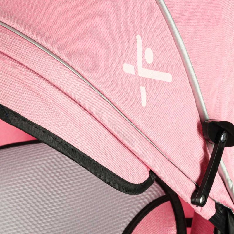 Rowerek trójkołowy Trike Fix V3 rower spacerówka 3w1 obracany 360 wolne koło różowy - obrazek 15