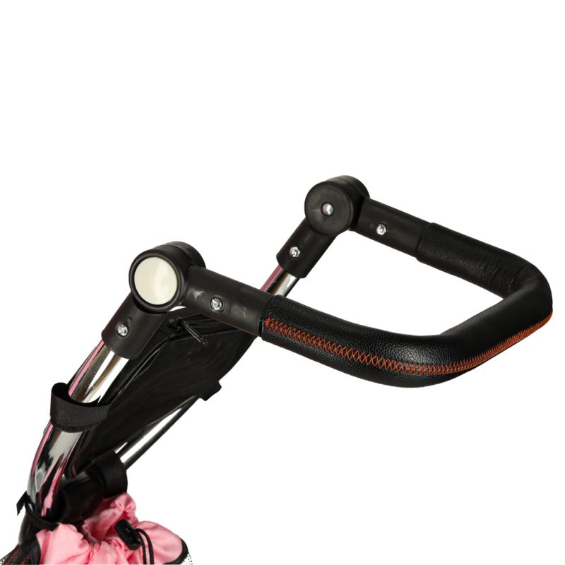 Rowerek trójkołowy Trike Fix V3 rower spacerówka 3w1 obracany 360 wolne koło różowy - obrazek 7