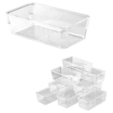 Organizer pudełka pojemniki do szuflady przechowywanie 4 rozmiary 25 szt.